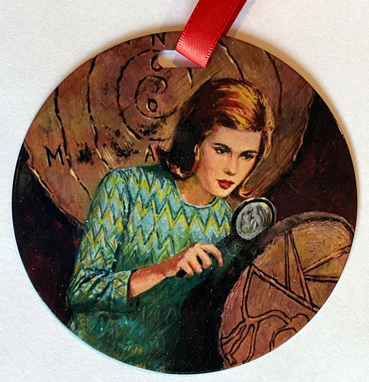 Nancy Drew Crossword Cipher Ornament