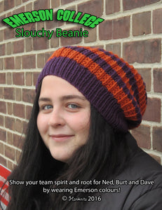 Nancy Drew - Emerson College Beanie Knitting Pattern