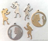 Nancy Drew Silhouette Charm