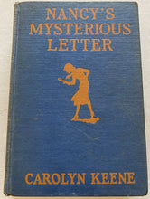 Load image into Gallery viewer, Vintage Nancy Drew Book Nancy&#39;s Mysterious Letter 1st Printing