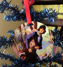 Load image into Gallery viewer, Nancy Drew 90th Anniversary Ornament Set Old Clock Hidden Staircase Bungalow Mystery