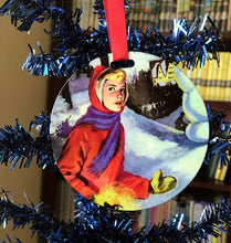 Load image into Gallery viewer, Nancy Drew 90th Anniversary Mystery at the Ski Jump Ornament