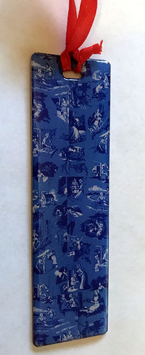 Nancy Drew Blue Endpapers Metal Bookmark