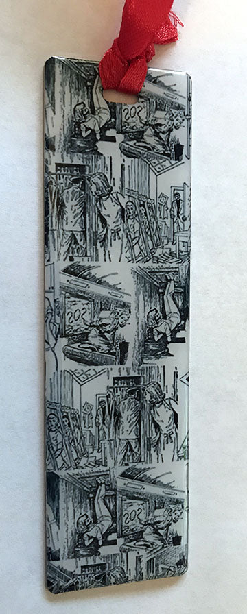 Nancy Drew Illustrations Metal Bookmark