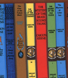 Nancy Drew Get a Clue Moda Fabric FQ Book Spines #1
