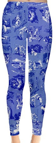 Nancy Drew Blue Book Endpapers Leggings