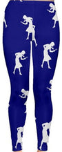 Load image into Gallery viewer, Nancy Drew Dark Blue &amp; White Silhouette Leggings
