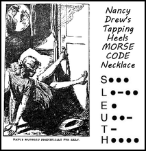 Load image into Gallery viewer, Nancy Drew &quot;Sleuth&quot; Morse Code Necklace