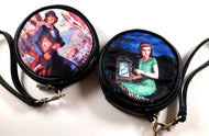 Nancy Drew Old Clock Round Case Wristlet