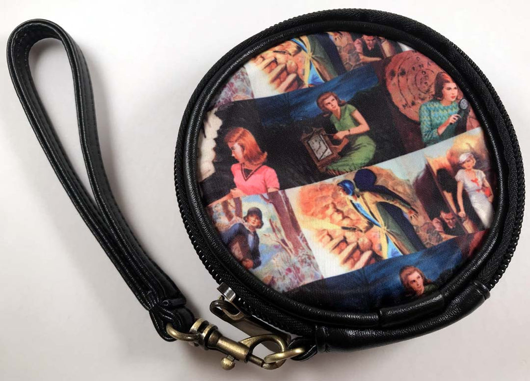 Nancy Drew 1930s to 1960s Round Case Wristlet