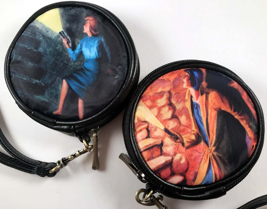 Nancy Drew Hidden Staircase Round Case Wristlet