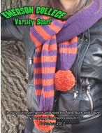 Nancy Drew - Emerson College Scarf Knitting Pattern