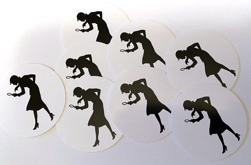 Nancy Drew Silhouette Stickers