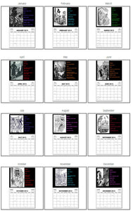 Nancy Drew Dastardly Villains Illustrations 2024 Calendar